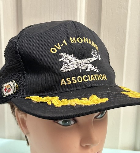 Vintage OV-1 Mohawk Association Snapback Mesh Hat Made In USA