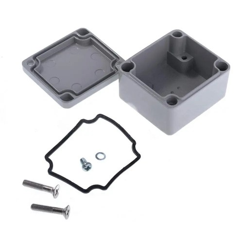 G101G-IP67 Gehäuse 50x45x30mm Alu-Spritzguss-Gehäuse IP67 hellgrau Gainta - Bild 3 von 4