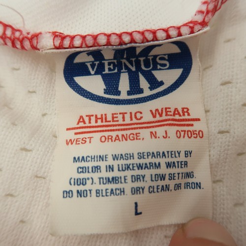 Vintage Red Washington Capitals Jersey L Hockey Air Knit 80s CCM Maska Sport USA - Picture 3 of 6
