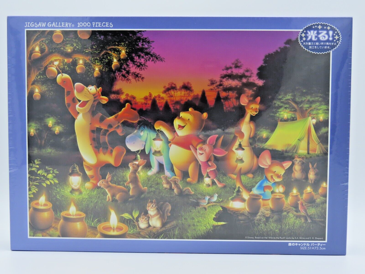 1000 Piece Jigsaw Puzzle Disney Winnie the Pooh Forest Candle