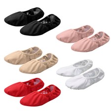 Girls Soft Sole Ballet Shoes for Womens Dance Shoes Yoga Slippers Training Shoes