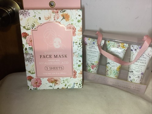 Maison De Base Hyaluronic Face Masks & Trio Of Hand Lotion~Gift Set - Picture 3 of 10