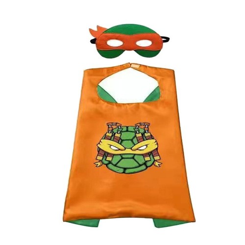Book Week Teenage Mutant Ninja Turtles Cape Mask Costume Cosplay Party Kids Gift - Picture 4 of 5