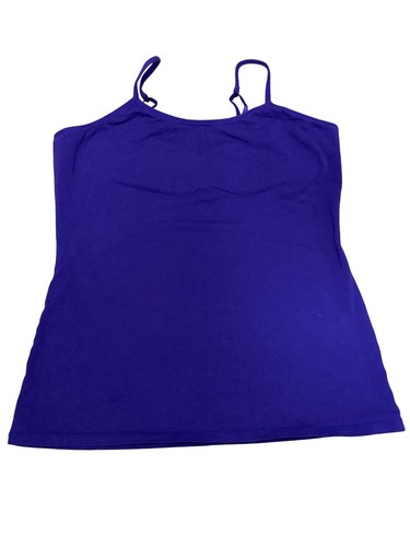 CCC Purple Adjustable Strap Camisole Built in Bra Size Medium - Picture 5 of 6