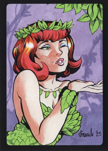 PRINT Batman - Poison Ivy #1 Sketch Card Limited Ed. Set of 12 ACEO - Picture 1 of 3