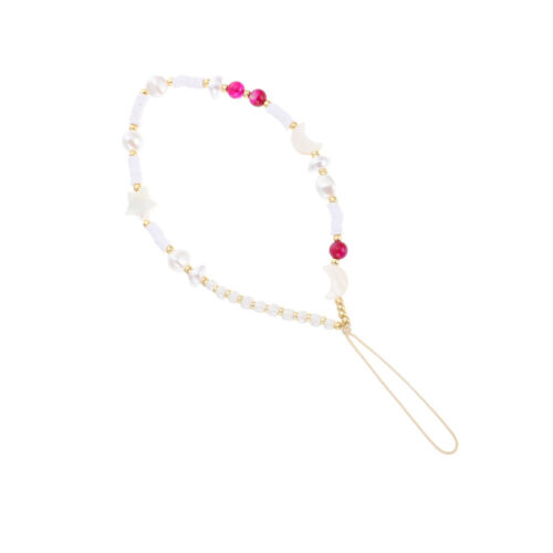  Cadenas para móvil cuerda collares cordón perla encanto perlas llavero cable - Imagen 1 de 12