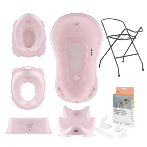Hylat Baby Badewanne Set - für Neugeborene und Babys – Motiv Hug Me - Bild 23 von 25