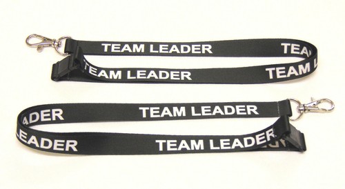 TEAM LEADER cordón negro 15mm con seguridad separador para llaves de identificación. Publicación gratuita del Reino Unido. - Imagen 6 de 8