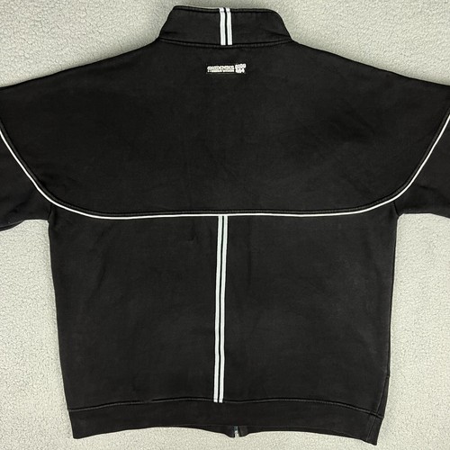 Akademiks Jacket Mens Extra Large XL Black Stadium Fleece Sweater Vintage Y2K 1 - Picture 3 of 11