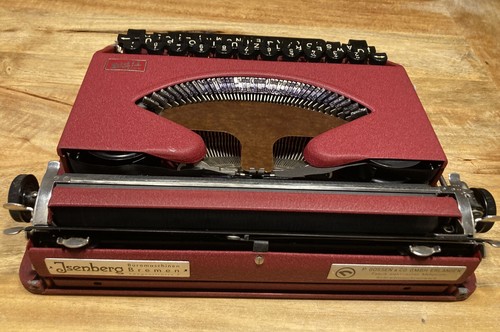 Gossen Tippa Schreibmaschine in Majenta aus den 1950-er Jahren. - Bild 4 von 8