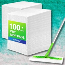 Dry Sweeping Cloths, 100 Count Mop Refill Compatible with Swiffer Sweeper - Disp