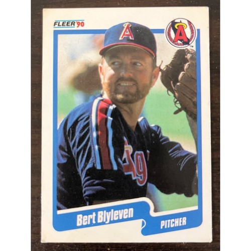 1990 Fleer #128 Bert Blyleven Los Angeles Angels MLB Major League Baseball Card