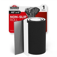 Rubber Roll 40x4 inch Black Non Slip Pad Universal Anti Skid Self-Adhesive