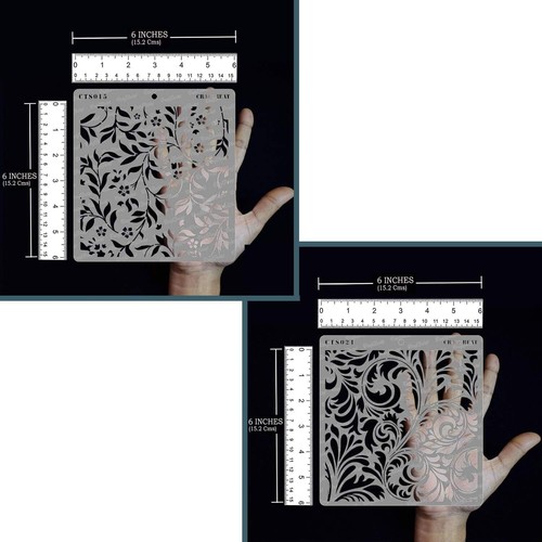 Versatile Leaf Stencils for Painting on Wood, Canvas, Paper, Tile, and Wall - Bild 5 von 10