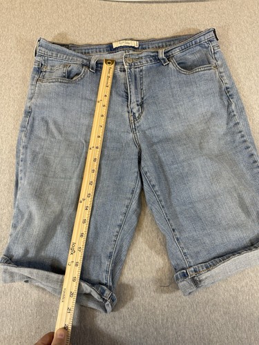Levis Strauss 515 Jeansshorts Größe 12 Damen mittelblau Waschung Denim - Bild 7 von 15
