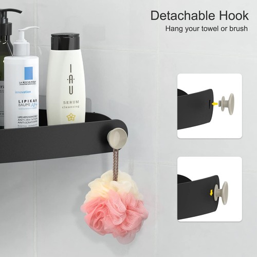 Shower Caddy Corner 2 Pack Adhesive Corner Shower Shelves for inside Shower P... - Bild 5 von 10
