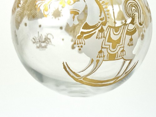 ROSENTHAL Artista BJORN WINBLAD Firmado Navidad Vidrio Adorno 3" - Imagen 11 de 11