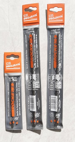 3 tlg 10+8+5 mm Hammerbohrer SET Rocket SDS plus Stahlbeton Naturstein PROJAHN - Bild 7 von 18