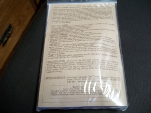 Sehr beste Muster von Gail Wilson 12 Zoll traditionelles Puppenmuster, 3D, #106 - Bild 2 von 3