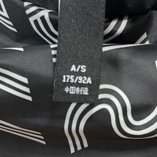 Adidas Neo Reversible Puffer Hoodie Jacket Medium Black Logo Graphic Print image 13