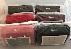 red pram bag