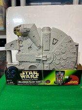 1997 Kenner Star Wars MILLENIUM FALCON CARRY CASE & WEDGE ANTILLES Action Figure