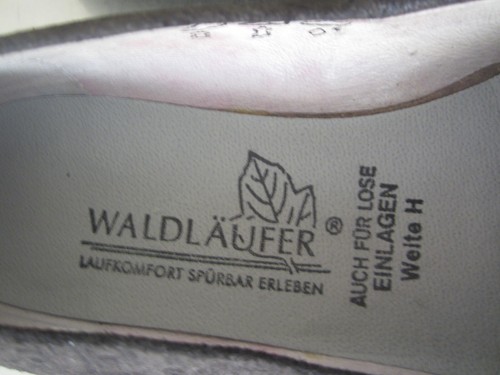 Waldlaufer Pewter Leather Ballet Flats Size 6.5 UK = 8.5 AU - Picture 6 of 13