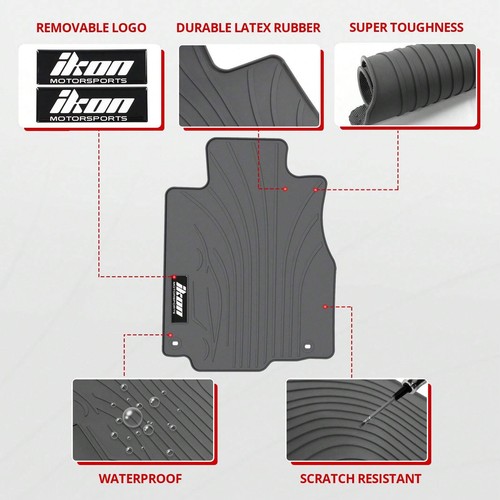 3PCS Floor Mats Fit For 2012-2016 CRV, Auto Front Driver Passenger Side All Seas - Picture 13 of 45