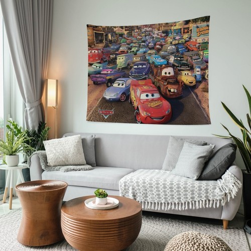 Cars McQueen Tapestry Wall Decorfor Bedroom Kids Wall Hanging Birthday Gift - Picture 8 of 10
