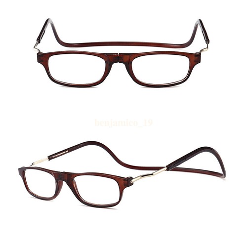 Magnetic Reading Glasses Hanging Neck Snap Click Men Women 1.0 1.5 2.0 2.5 3.0 - Picture 60 of 64