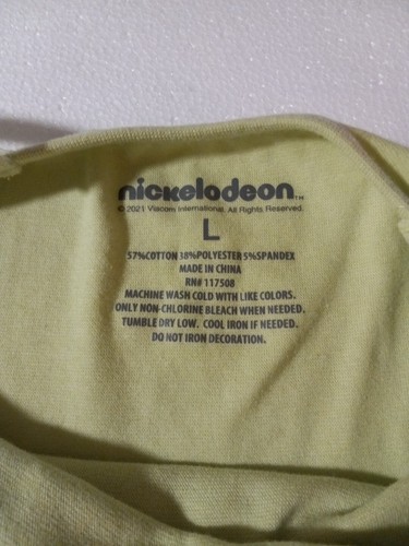Nickelodeon Rugrats Cropped Spaguetti Straps Shirt Womens Size L - Picture 4 of 5
