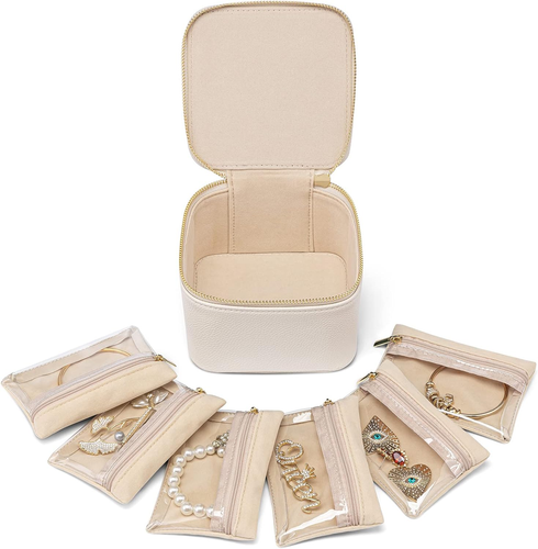 Teacher Appreciation Gifts,Small Jewelry Box Organizer,Travel Jewelry Storage wi - Picture 10 of 12