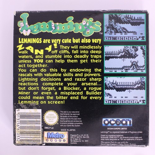 Lemmings Nintendo Gameboy (1994) Pal Boxed - Picture 4 of 7