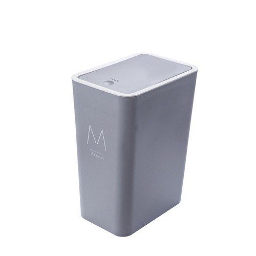 Cubo de basura de plástico con tapa Cubos de basura Cestas de basura Inodoro - Imagen 14 de 18
