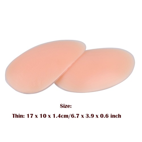 1 Pair Silicone Butt Pads Buttocks Enhancers Insert Push Up Panties Hip Padded - Picture 15 of 19