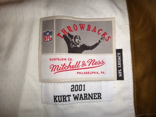 Kurt Warner 2001 Mitchell & Ness St. Louis Rams Men's Throwback Legacy Jersey - Picture 5 of 7