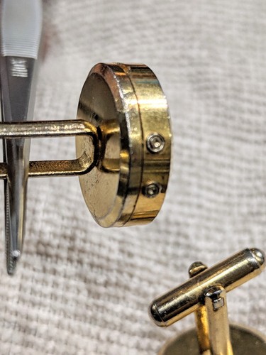 Gold Tone LED Watch Cufflinks - Picture 6 of 9