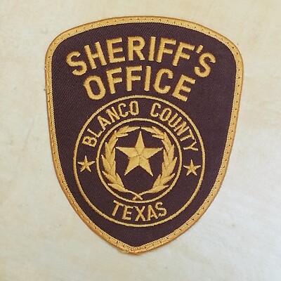 SELTENER SHERIFF PATCH BLANCO COUNTY TEXAS