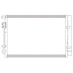 CONDENSER, AIR CONDITIONING FOR HYUNDAI DELPHI CF20414 - Picture 1 of 7