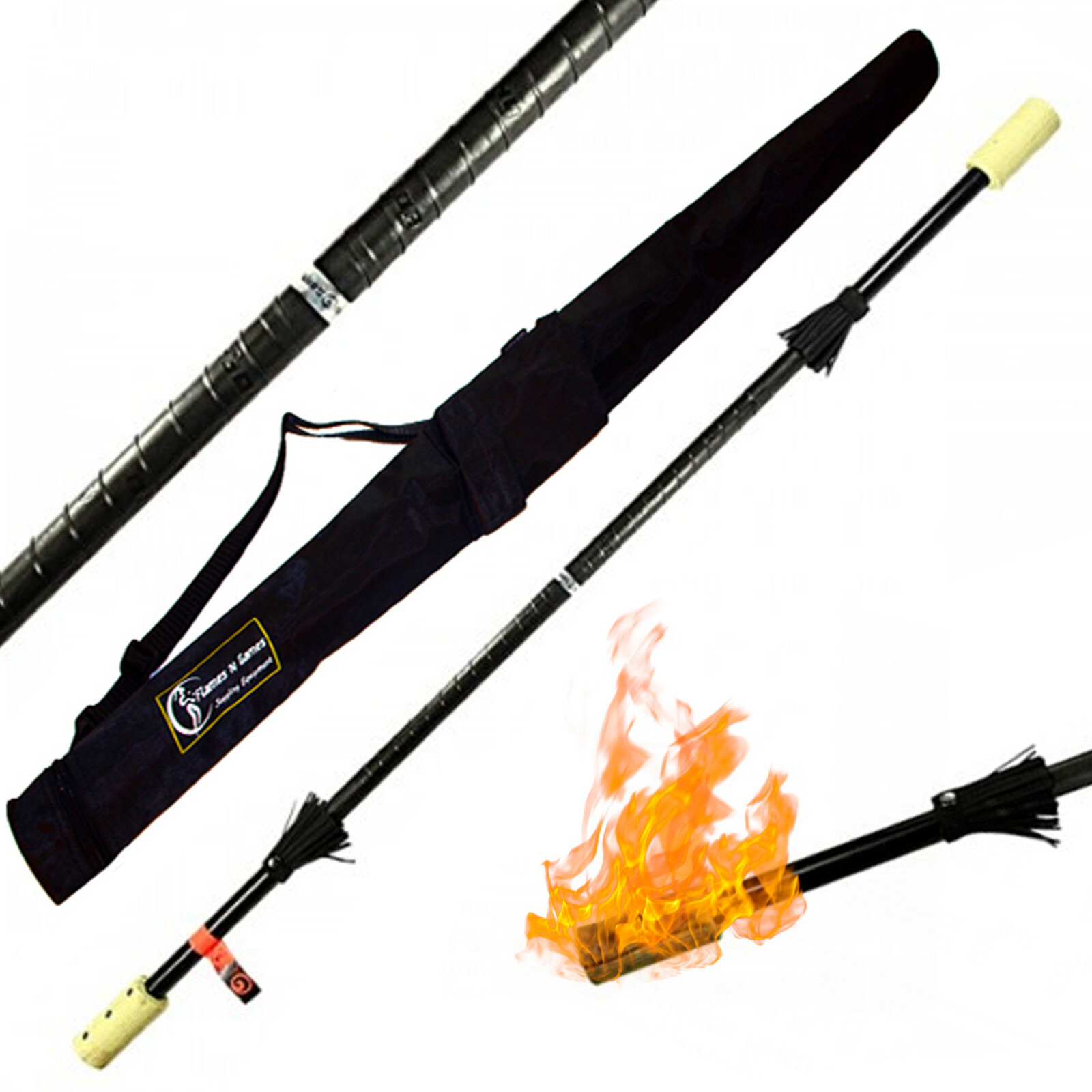Gora Viaje Contact Bastón de Fuego- 1,5 M 100mm Mechas - Malabares Fuego pro Gora Viaje Contact Bastón de Fuego- 1,5 M 100mm Mechas - Malabares Fuego pro