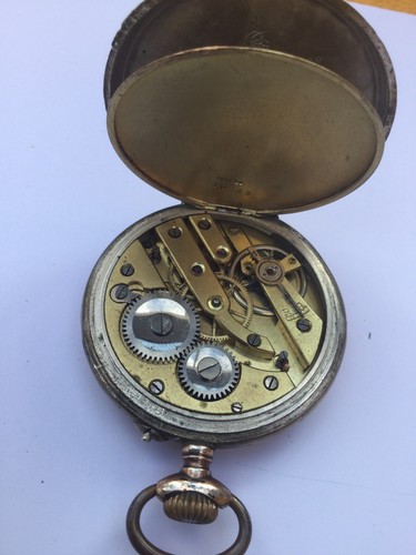 Antique fob watch,top wind, working Intermittently Engraved 1928 Pre Ww11 - Picture 2 of 4