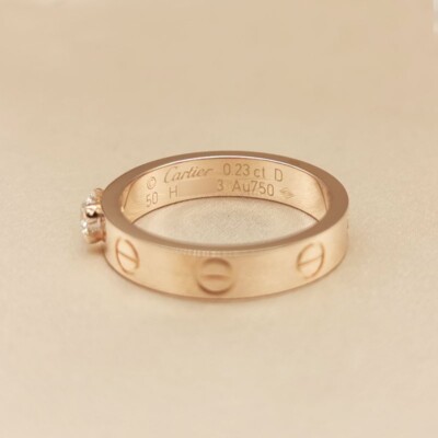 Cartier Love Ring YG 10号　#50 CARTIER Love Ring Size 50/#10 18K White Gold | eBay