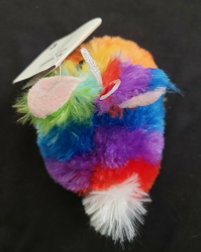 Krammeven Soft Toy Rainbow Fluffy Bunny, 5", 2016 - Picture 4 of 8