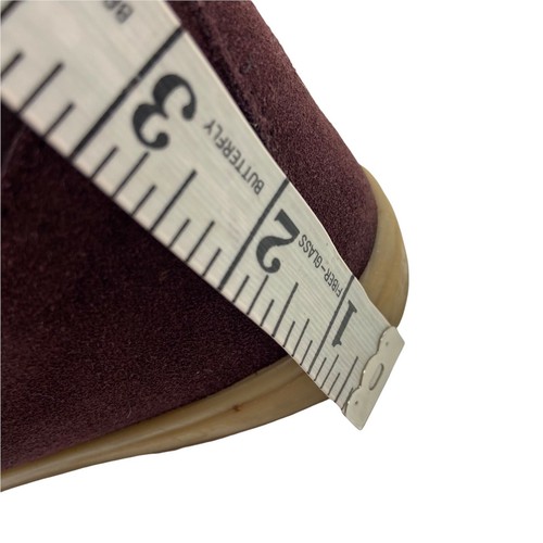 Scarpe sneakers Bakers zeppa nascosta donna taglia 7,5 pelle bordeaux alte - Foto 9 di 10