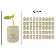 50 Pcs Garden Starter Plugs Hydroponic Cubes Grow Media Propagation Grow Cubes