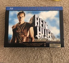 Ben-Hur (Blu-ray Disc, 2011, 3-Disc Set, Limited Edition Fiftieth Anniversary)