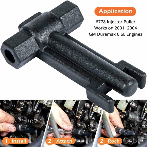 Extractor de inyector para GM 6,6 L Duramax 6778 y 6779 + herramienta removedora de tubo inyector 7222 - Imagen 3 de 12