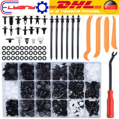 476Tlg Spreiznieten Auto KFZ Sortiment Autotür Innen Befestigung Clips Set DHL