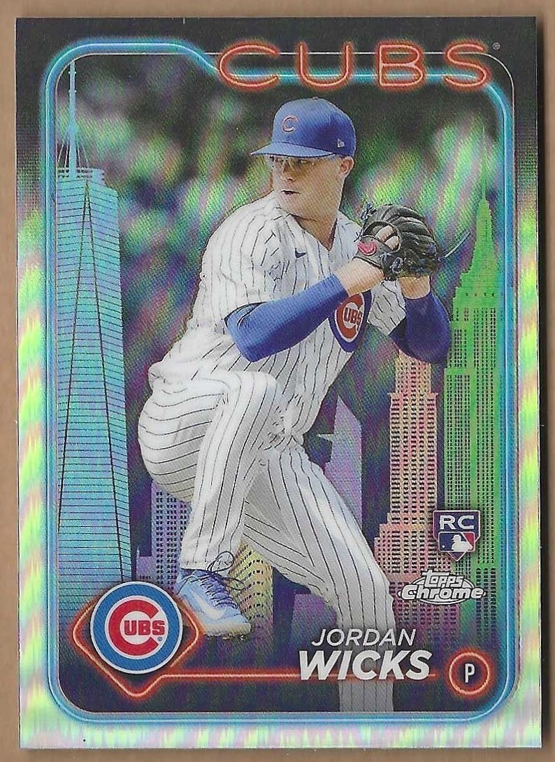 Jordan Wicks 2024 TOPPS CHROME BIG APPLE REFRACTOR #67 RC SP