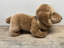 Russ Dachshund Plush Puppy Dog Red Brown with Collar Original Tags Realistic